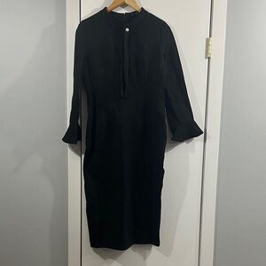 Elegant Black Midi Dress Size M (approx) brand new with tags